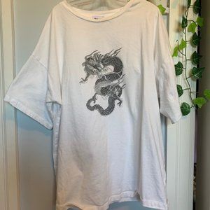 Princess Polly White Graphic Tee